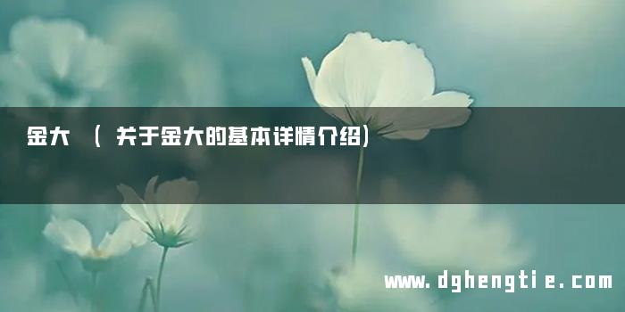 金大 (关于金大的基本详情介绍)